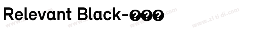 Relevant Black字体转换
